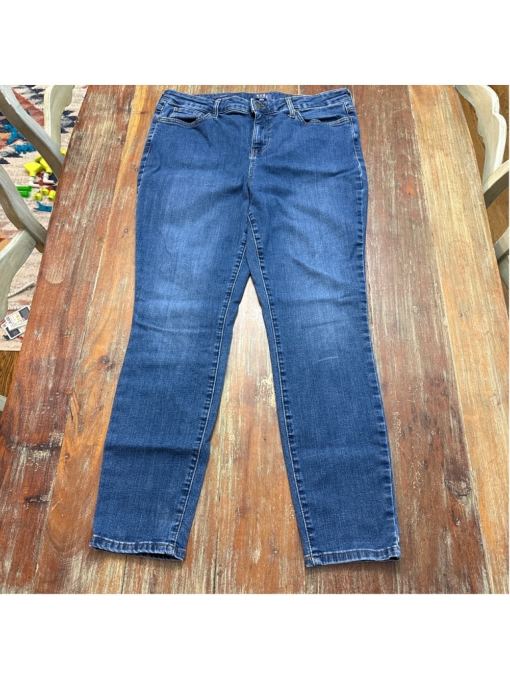 NYDJ Blue Skinny Jeans Size 16 Lift Tuck Technology